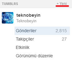 tumblr yeni blog olusturmak 2