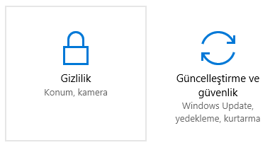 windows 10 kamera kapatmak 2