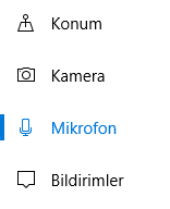 windows 10 mikrofon kapatmak 3