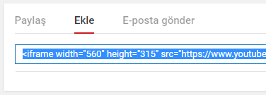 wordpress youtube video eklemek 2