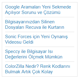 blogger son yazilar eklentisi 1