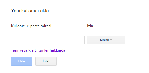 Search Console Kullanıcı Ekleme Nasıl Yapılır? Search Console Kullanıcı Ekleme Nasıl Yapılır?