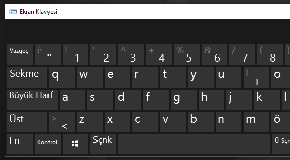 Windows 10'da Ekran Klavyesi Açma Nasıl Yapılır?