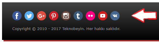 Web Siteniz için Sosyal Medya Butonları (Eklentisiz)