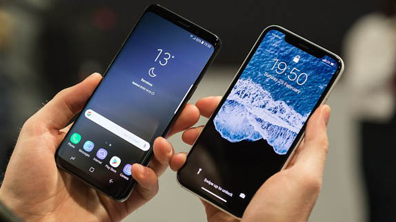 Galaxy S9 Plus ve iPhone X