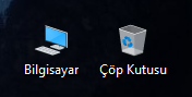 Windows 10'da Masaüstü Simgelerinin Adlarını Silmek Windows 10'da Masaüstü Simgelerinin Adlarını Silmek
