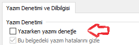 Word'de Kırmızı Çizgileri Kaldırma Nasıl Yapılır?