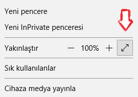 Microsoft Edge'de Tam Ekran Nasıl Yapılır?