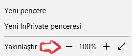 Microsoft Edge'de Yakınlaştırma Nasıl Yapılır?