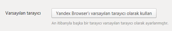 Yandex Browser Varsayılan Tarayıcı Nasıl Yapılır? Yandex Browser Varsayılan Tarayıcı Nasıl Yapılır?