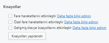 Opera'da Fare Hareketlerini Kapatma Nasıl Yapılır? Opera'da Fare Hareketlerini Kapatma Nasıl Yapılır?