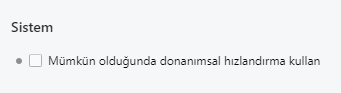 Opera'da Donanımsal Hızlandırmayı Kapatmak Opera'da Donanımsal Hızlandırmayı Kapatmak