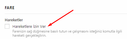 Vivaldi Browser'da Fare Hareketlerini Kapatmak Vivaldi Browser'da Fare Hareketlerini Kapatmak