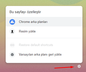 Chrome'da Yeni Sekme Sayfası Arka Planı Değiştirmek