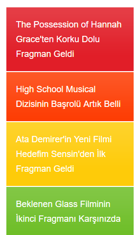 Blogger için Renkli Son Yazılar Eklentisi