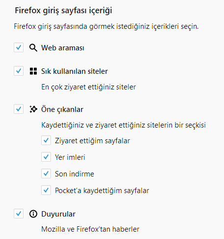 Firefox'da Giriş Sayfası İçeriği Nasıl Değiştirilir?