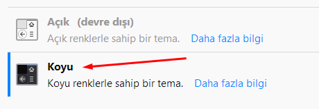 Firefox'da Koyu Tema Nasıl Kullanılır?