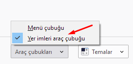 Firefox'da Yer İmleri Çubuğunu Gösterme Nasıl Yapılır?