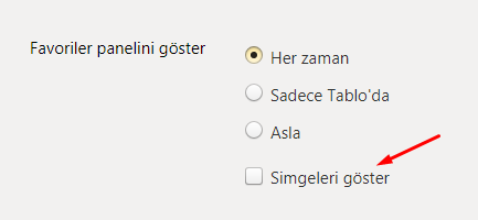 Yandex Browser'da Favorilerin Simgelerini Gizlemek