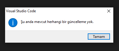 Visual Studio Code'da Güncelleme Denetleme Nasıl Yapılır?