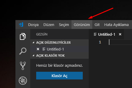 Visual Studio Code'da Mini Haritayı Kapatalım