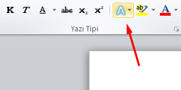 Word 2010'da Yazıya Gölge Efekti Eklemek