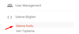 Google Analytics'de İzleme Kodu Almak Google Analytics'de İzleme Kodu Almak