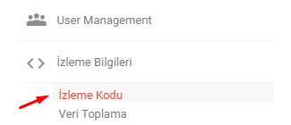 Google Analytics'de İzleme Kodu Almak