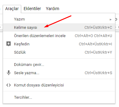 Google Dokümanlar Kelime Sayısı Öğrenme Nasıl Yapılır? Google Dokümanlar Kelime Sayısı Öğrenme Nasıl Yapılır?