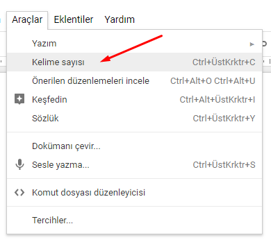 Google Dokümanlar Kelime Sayısı Öğrenme Nasıl Yapılır?