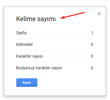 Google Dokümanlar Kelime Sayısı Öğrenme Nasıl Yapılır? Google Dokümanlar Kelime Sayısı Öğrenme Nasıl Yapılır?