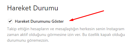 Instagram'da Hareket Durumu Kapatma Nasıl Yapılır? Instagram'da Hareket Durumu Kapatma Nasıl Yapılır?