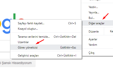 Chrome Görev Yöneticisi Açma Nasıl Yapılır?