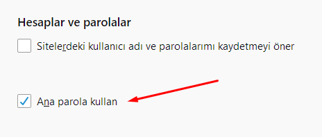 Firefox Ana Parola Nedir? Ne İşe Yarar?