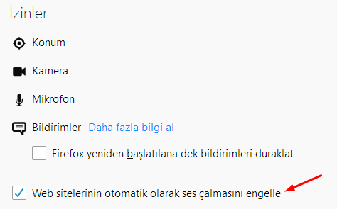 Firefox'da Sitelerin Otomatik Ses Çalmasını Engelleyelim Firefox'da Sitelerin Otomatik Ses Çalmasını Engelleyelim