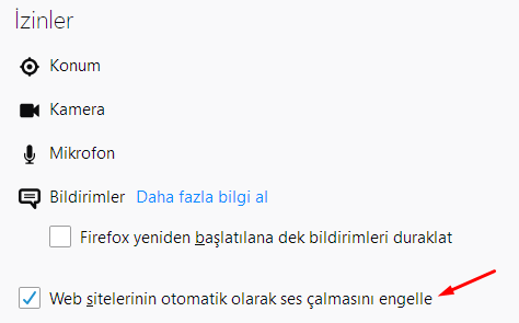 Firefox'da Sitelerin Otomatik Ses Çalmasını Engelleyelim