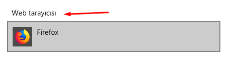 Windows 10 Varsayılan Tarayıcı Değiştirmek