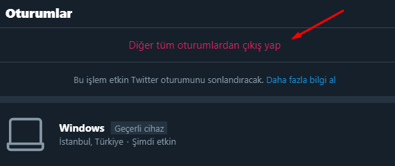 Twitter Açık Oturumları Kapatma Nasıl Yapılır?