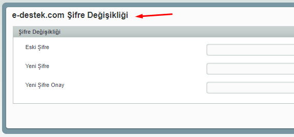 E-Destek (IHS) Şifre Değiştirme Nasıl Yapılır?