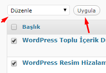 WordPress Toplu İçerik Düzenleme Nasıl Yapılır? WordPress Toplu İçerik Düzenleme Nasıl Yapılır?