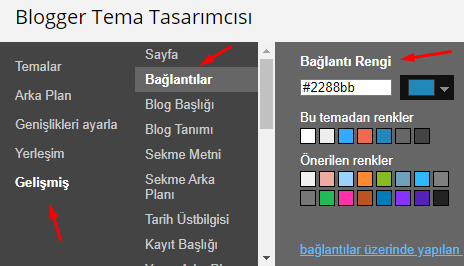 Blogger Bağlantı Rengi Değiştirme Nasıl Yapılır? Blogger Bağlantı Rengi Değiştirme Nasıl Yapılır?