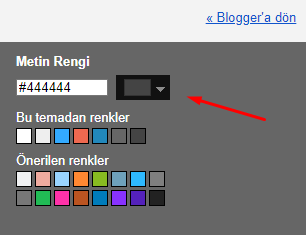 Blogger Metin Rengi Değiştirme Nasıl Yapılır? Blogger Metin Rengi Değiştirme Nasıl Yapılır?