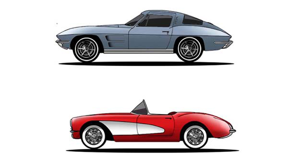 Ford Mustang, Dodge Challenger ve Chevy Corvette Değişimi Ford Mustang, Dodge Challenger ve Chevy Corvette Değişimi