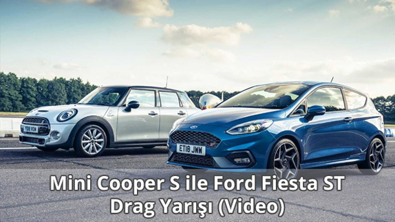 Mini Cooper S ile Ford Fiesta ST Drag Yarışı Video İzle