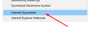 Internet Explorer 11'de Açılır Pencereleri Engelleyelim Internet Explorer 11'de Açılır Pencereleri Engelleyelim