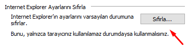 Internet Explorer 11'de Ayarları Sıfırlama Nasıl Yapılır? Internet Explorer 11'de Ayarları Sıfırlama Nasıl Yapılır?