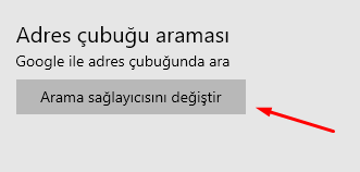 Microsoft Edge'de Adres Çubuğu Arama Motorunu Değiştirelim