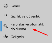 Microsoft Edge'de Parola Bilgisi Kaydetmeyi Kapatalım