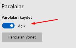 Microsoft Edge'de Parola Bilgisi Kaydetmeyi Kapatalım Microsoft Edge'de Parola Bilgisi Kaydetmeyi Kapatalım