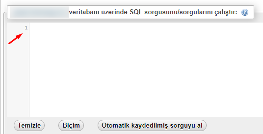 phpMyAdmin ile SQL Sorgusu Çalıştırma Nasıl Yapılır? phpMyAdmin ile SQL Sorgusu Çalıştırma Nasıl Yapılır?